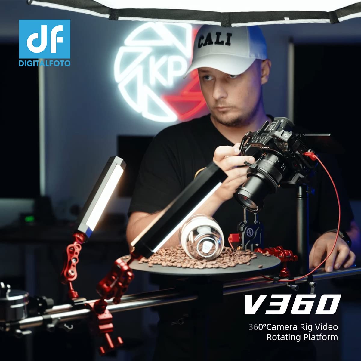 Amazon | DF DIGITALFOTO 360° 回転台 ターンテーブル 撮影転台 耐荷重