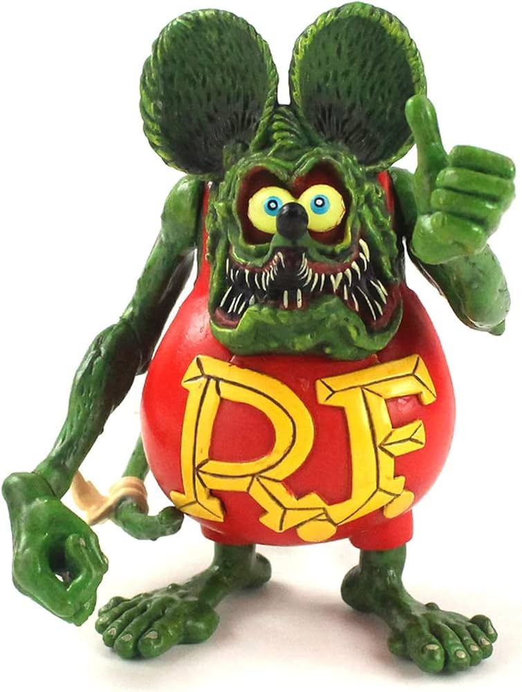 Ratfink Model Toys Joint Movable Dolls Games PVC Action Figure Rat