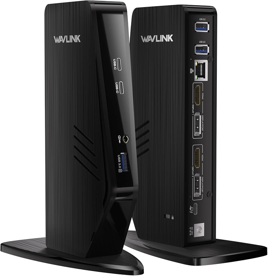 Amazon.com: WAVLINK USB C Docking Station Dual Monitor, Dual 5K/4K