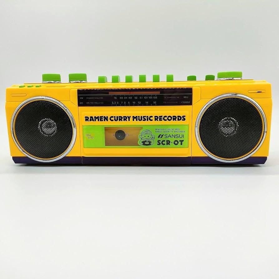 昭和ポップな黄色が可愛い！ラジオOK・SHARP QT-22【外観美品】 Amazon