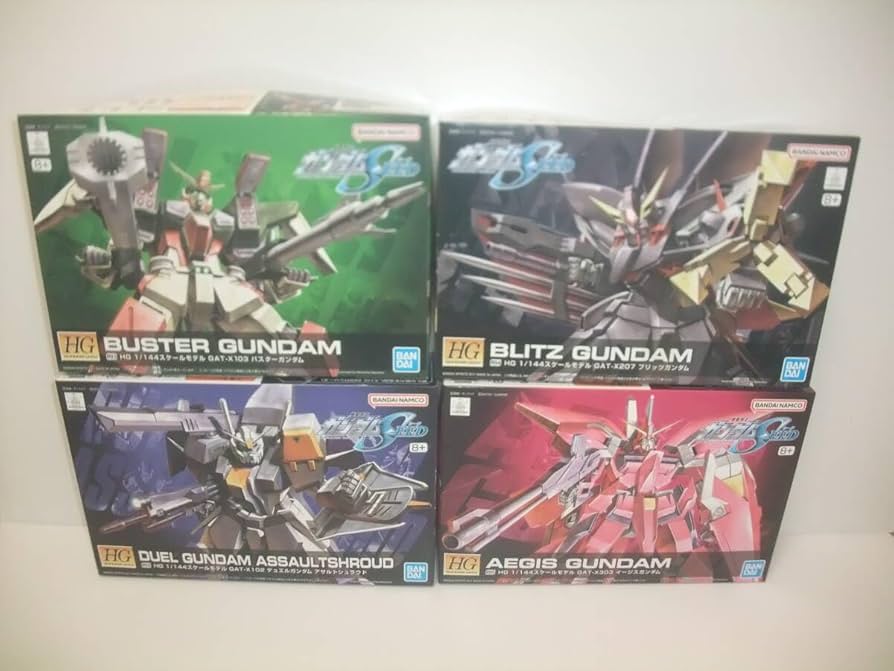 Amazon.co.jp: HG SEED デュエル バスター ブリッツ イージス 4種