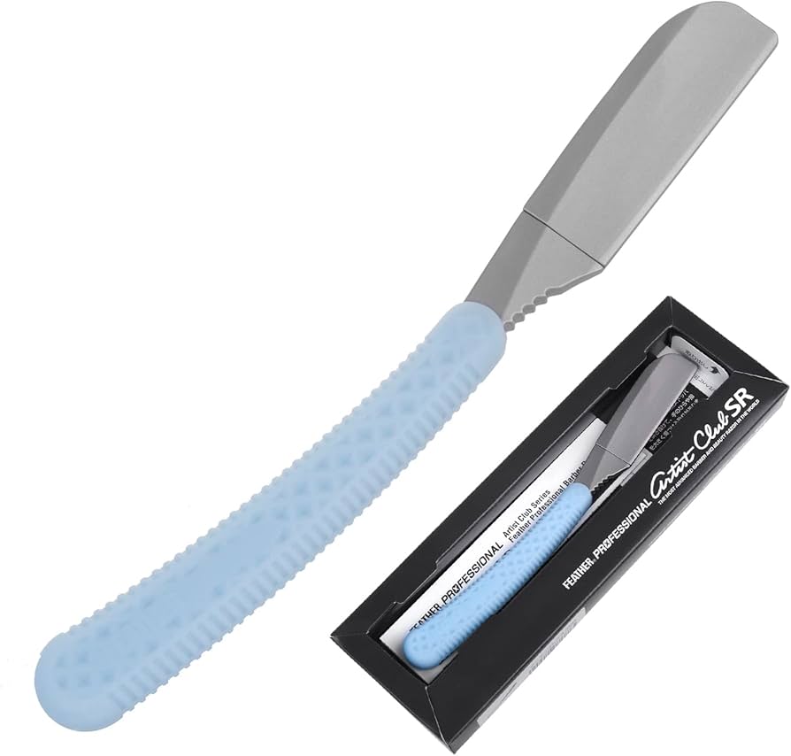 Amazon.co.jp: フェザー アーティストクラブ SR 日本剃刃 ブルー