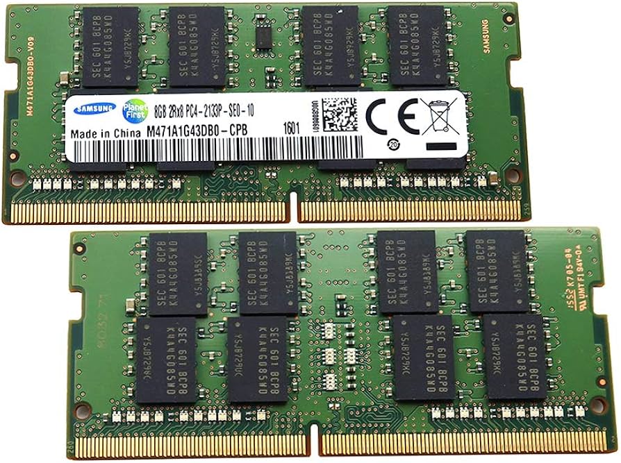 SAMSUNG 16GB 2X8GB DDR4 PC4-17000 2RX8 2133MHZ 1.2V Memory KIT