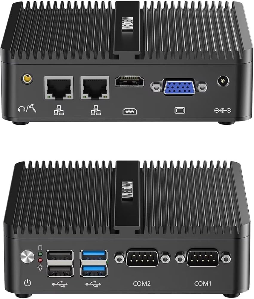 Amazon.com: WEIDIAN Fanless Mini PC, Industrial PC, Mini Computer