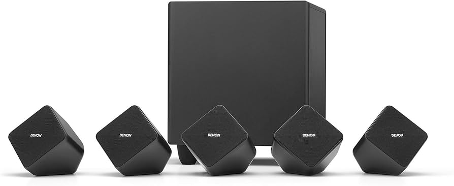 Amazon.co.jp: Denon サテライトスピーカー×5 + アクティブサブ