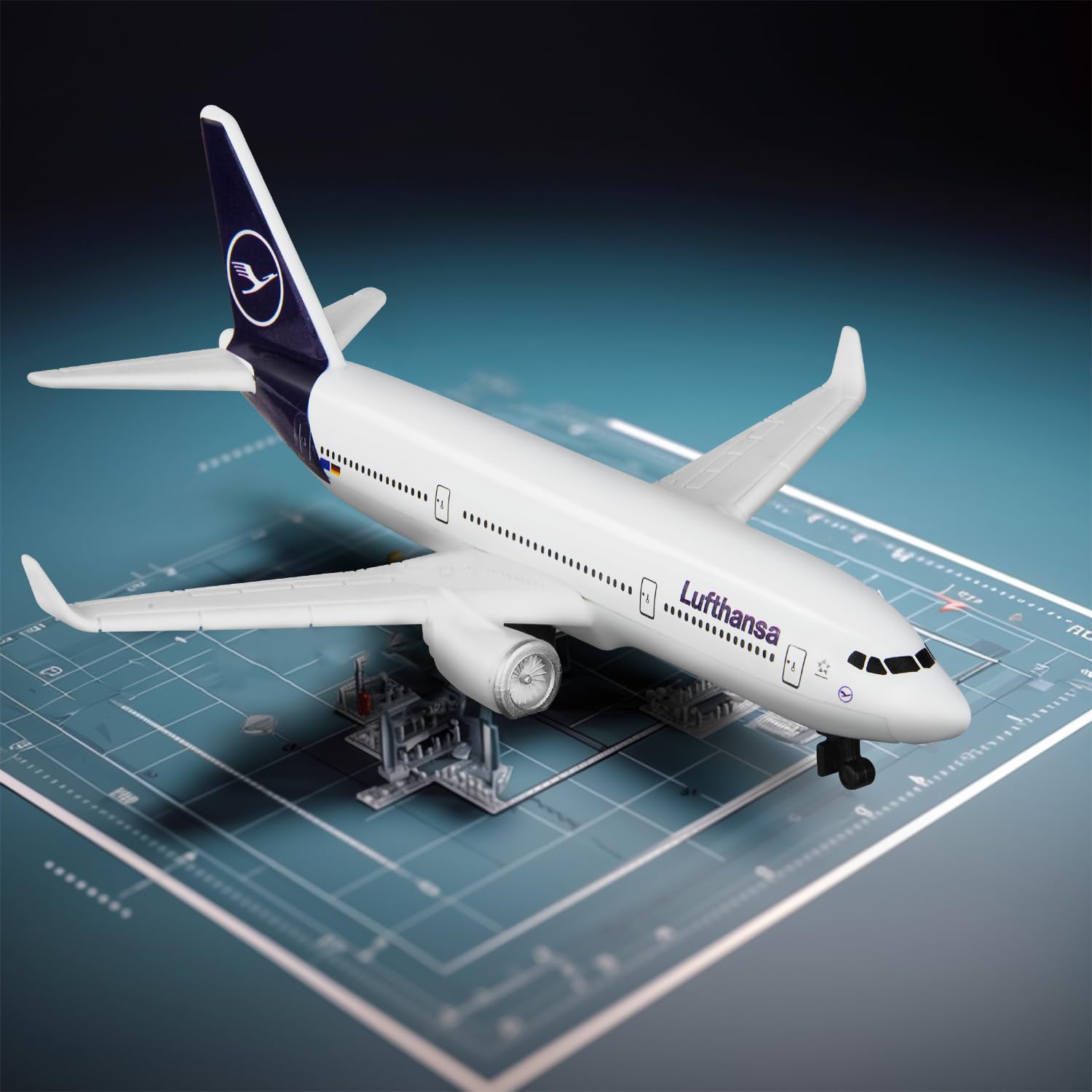 Amazon.com: Sky Trek Model Airplanes Lufthansa Airplane Airlines