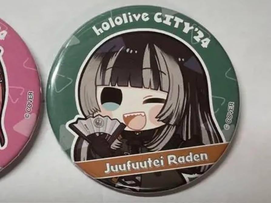 Amazon.co.jp: ホロ ライブ シティ 儒烏風亭らでん 缶バッジ : おもちゃ