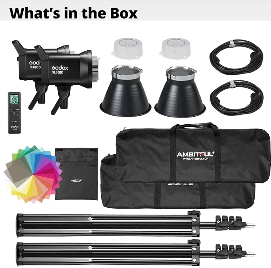 Amazon.com : Godox SL60II-D LED Video Light Kit 2Pack Continuous