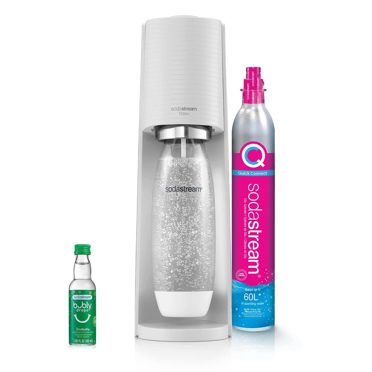 Amazon.com: SodaStream Terra Sparkling Water Maker (White) with