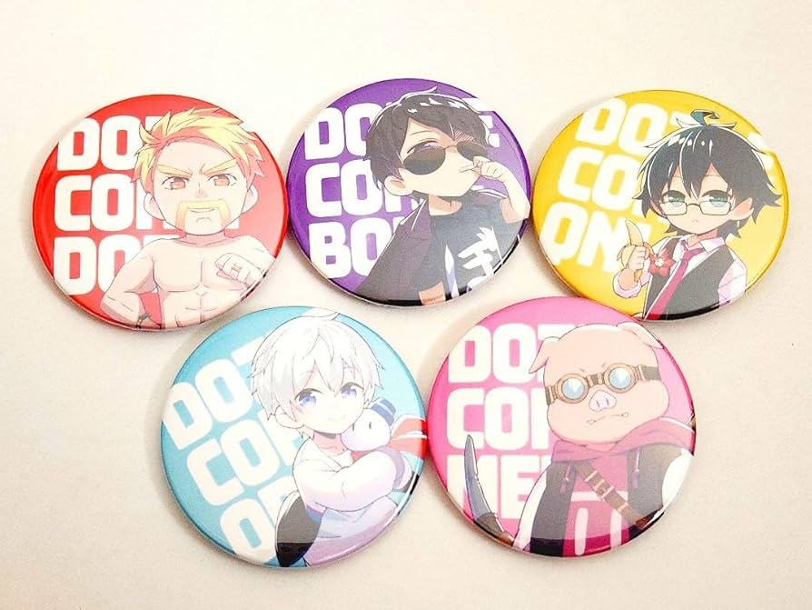 Amazon.co.jp: ドズル社 初期デザイン 缶バッチ 5人セット : おもちゃ