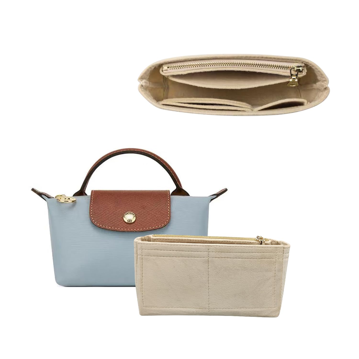 Amazon.com: TUKYWAN Bag Organizer for Longchamp Mini Bag, Purse