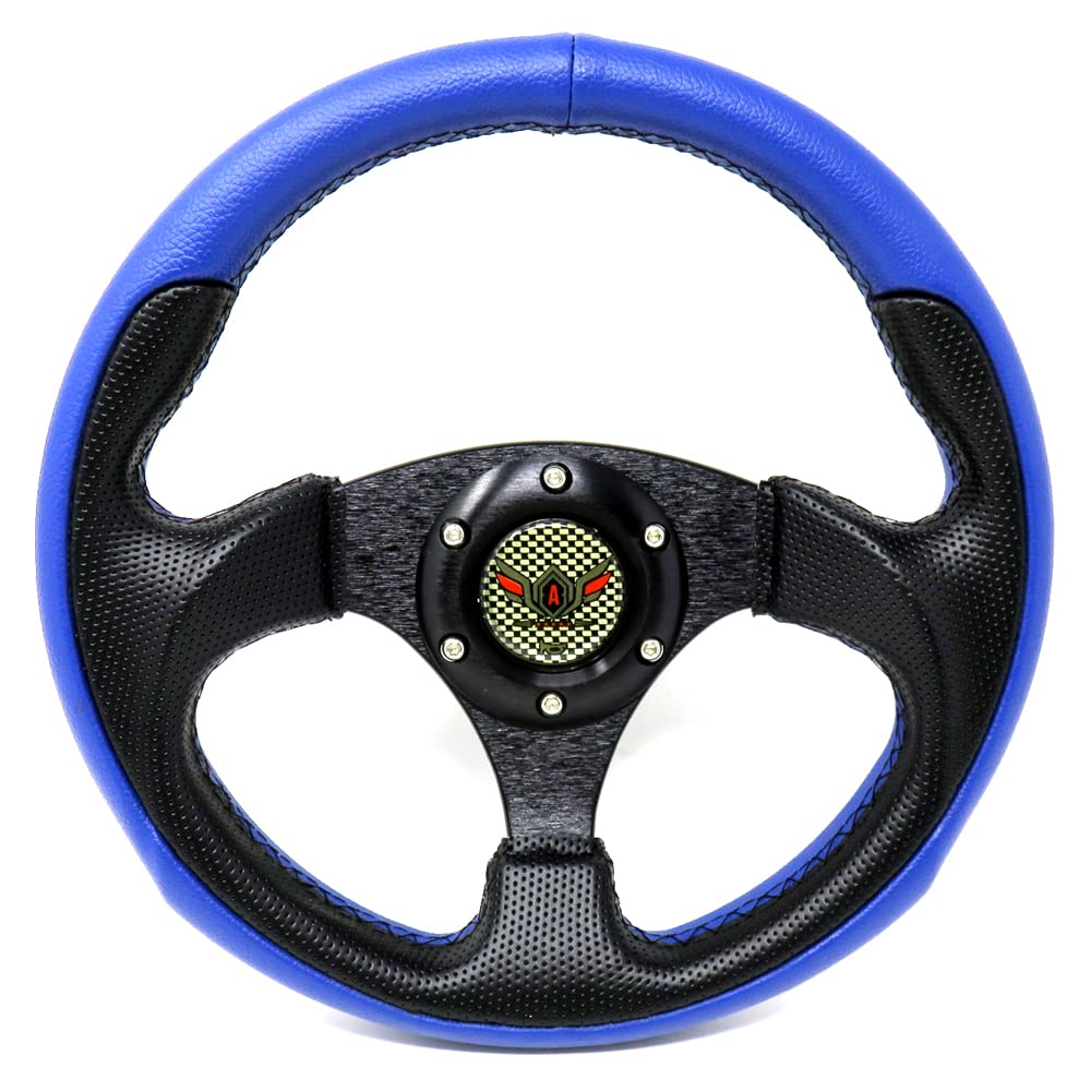 ダークブルー 3本スポーク ステアリング ダークブルー 3本スポーク