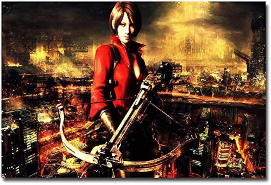 Amazon.co.jp: バイオハザード6ゲームエイダ・ウォンアートシルクの