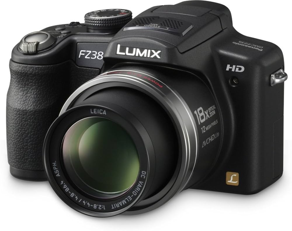 Panasonic Lumix DMC-FZ38 EG-K Digital Camera (12 Megapixels, 18x