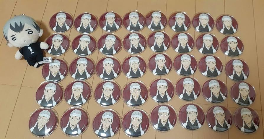 Amazon.co.jp: ハイキュー 北信介 応援団 缶バッジ 40個 痛バ にとたん