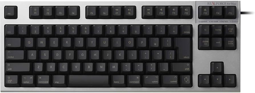 Amazon.co.jp: R2TL-JPVM-BK(シルバー/黒) REALFORCE TKL for Mac 日本