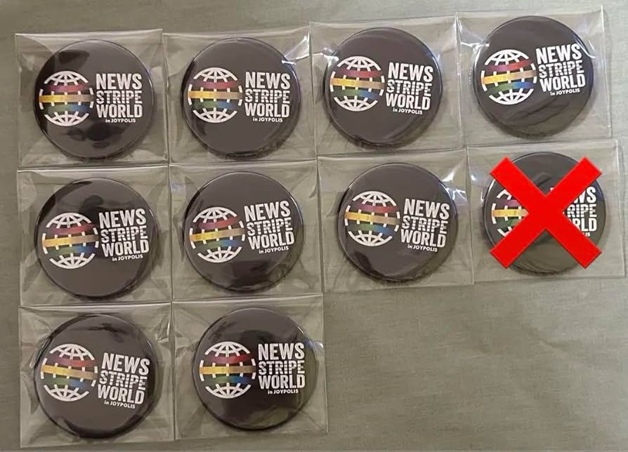 Amazon.co.jp: NEWS ジョイポリス JOYPOLIS 缶バッジセット ロゴ