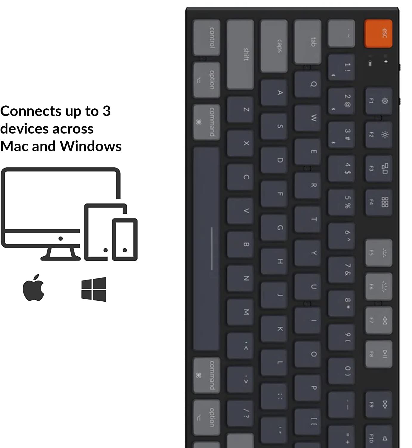 Amazon | Keychron K5 ワイヤレス・メカニカルキーボード（テンキー付