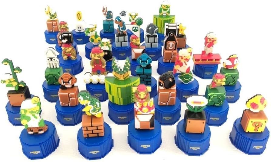 Amazon | ボトルキャップフィギュア スーパーマリオブラザーズ 全30種