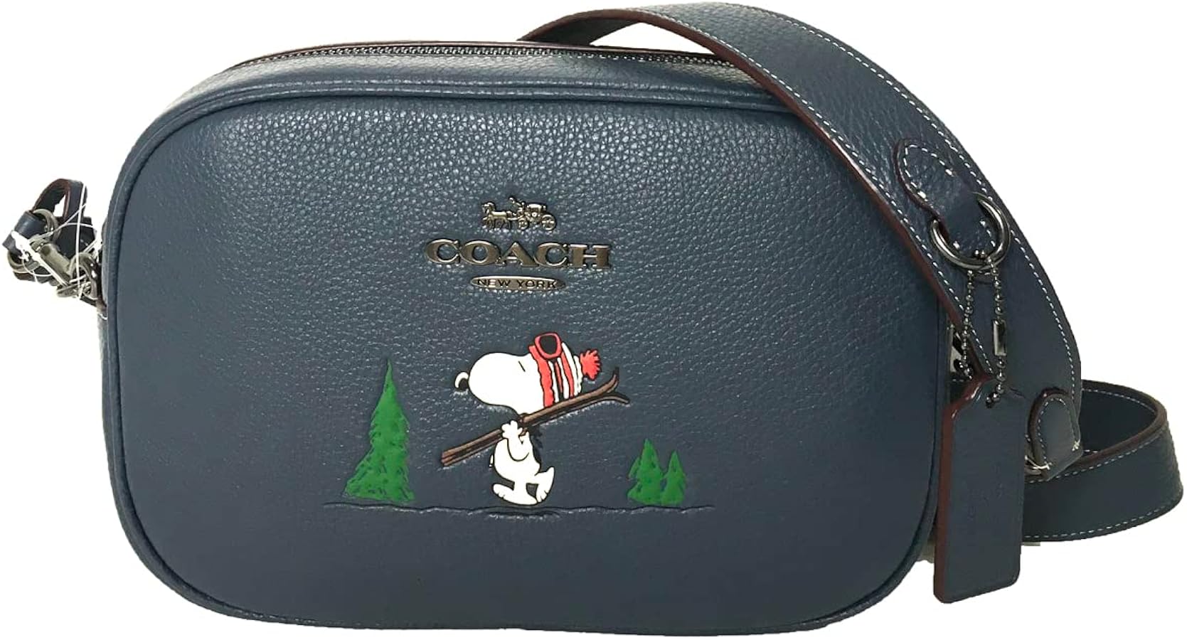 COACH X Peanuts Snoopy Ski Jamie Camera Crossbody Bag, Denim Blue