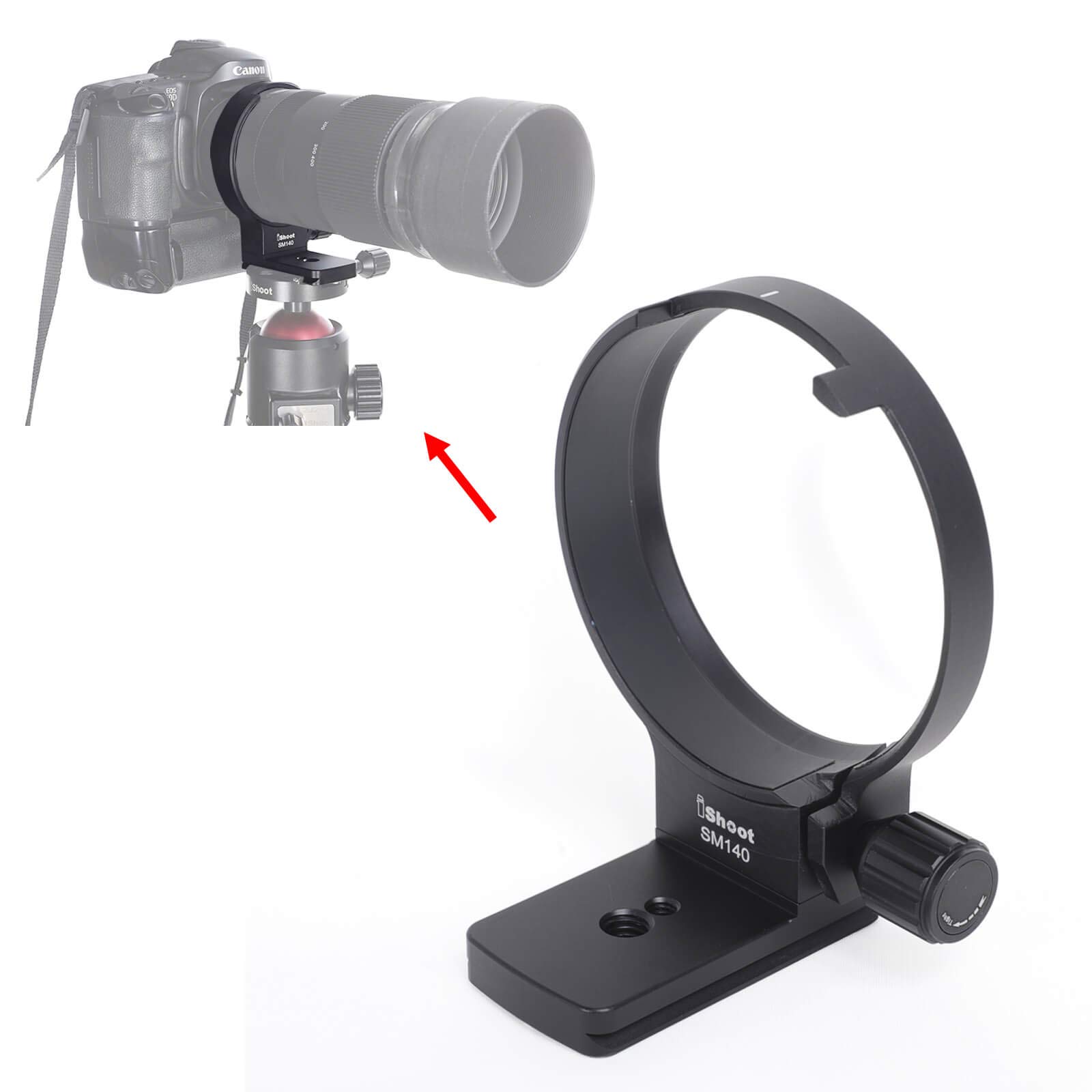 Amazon.com : Tripod Mount Ring, iShoot Lens Collar Socket