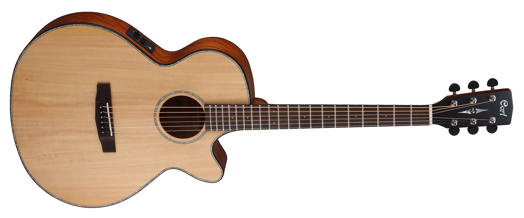 Amazon | Cort A-001-0554-0アコースティックギターのカッタウェイ電動