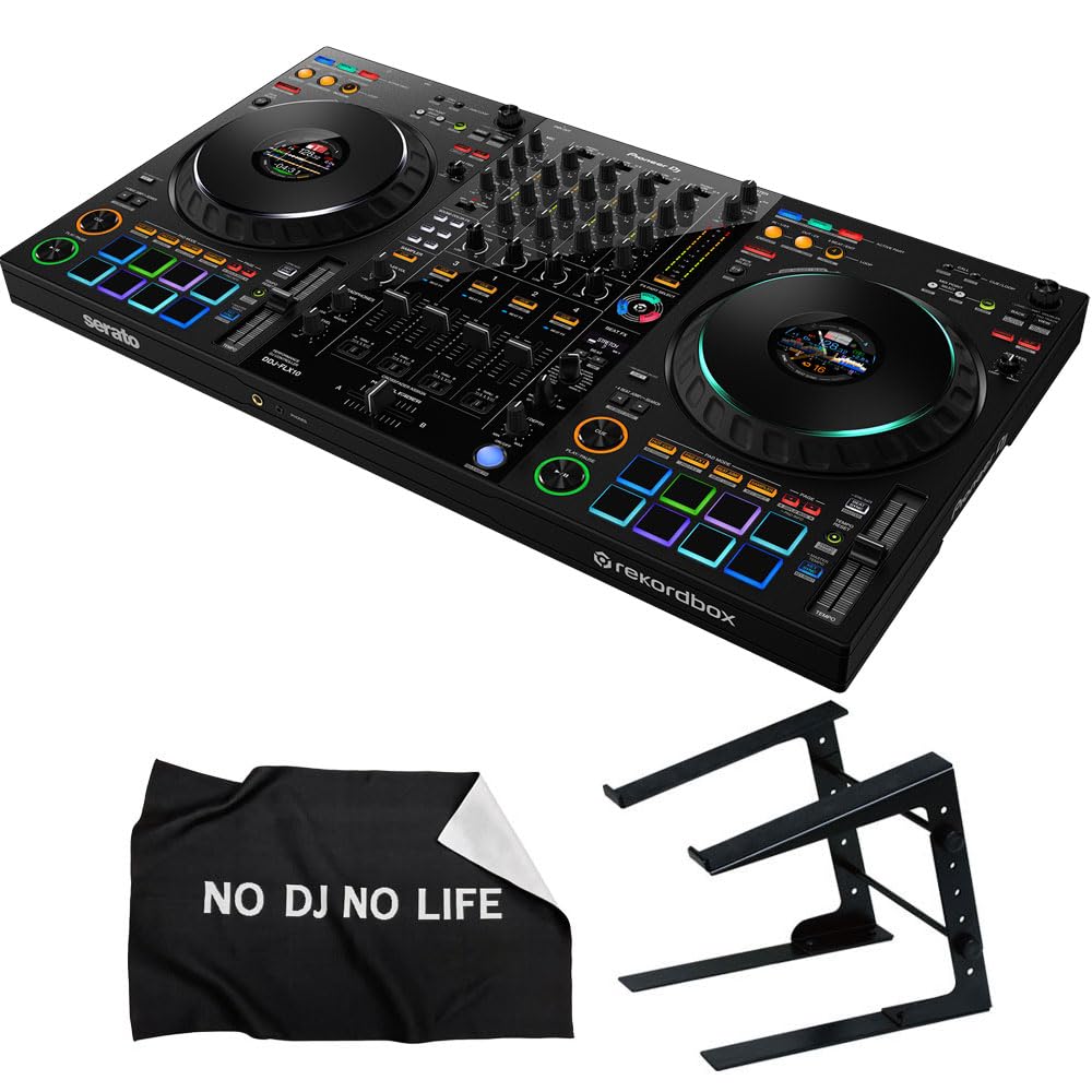 Amazon | Pioneer 4CH DJコントローラー DDJ-FLX10 + PCスタンド +
