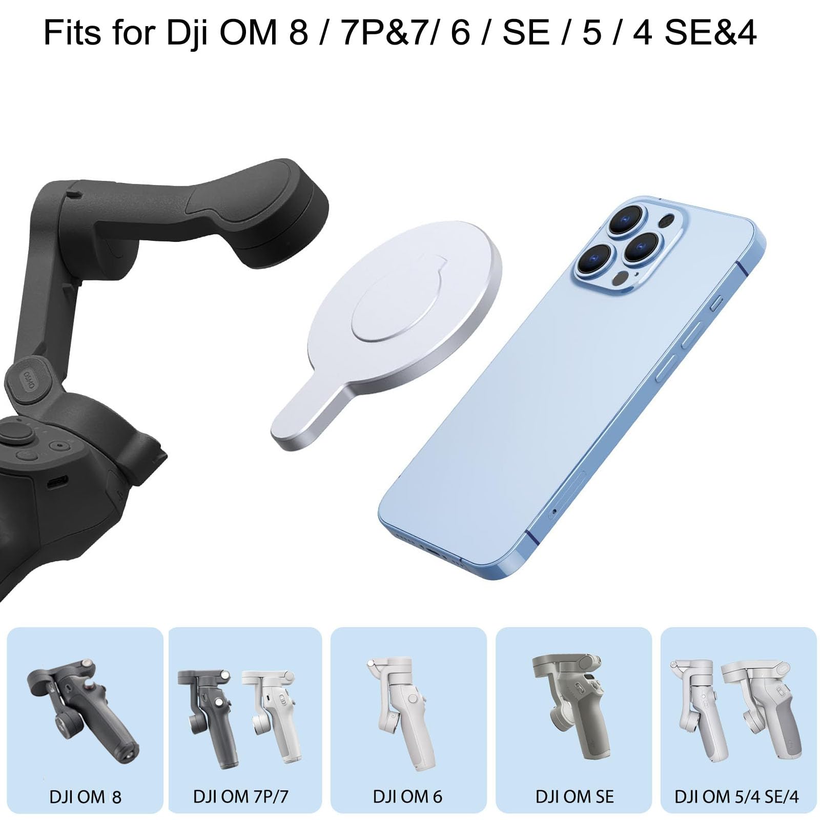 Amazon.com: Aerbeis for DJI Magnetic Mount Phone Holder Clamp