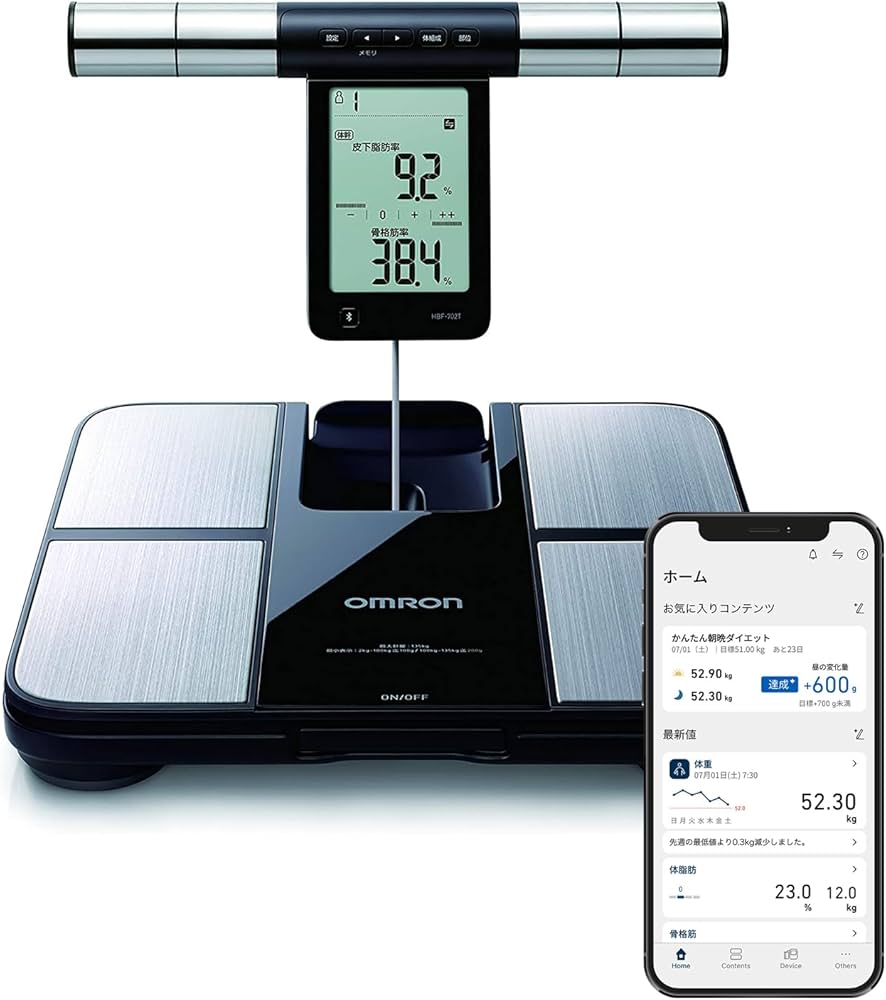 Amazon | オムロン 体重 体組成計 カラダスキャン ブラック KRD-703T
