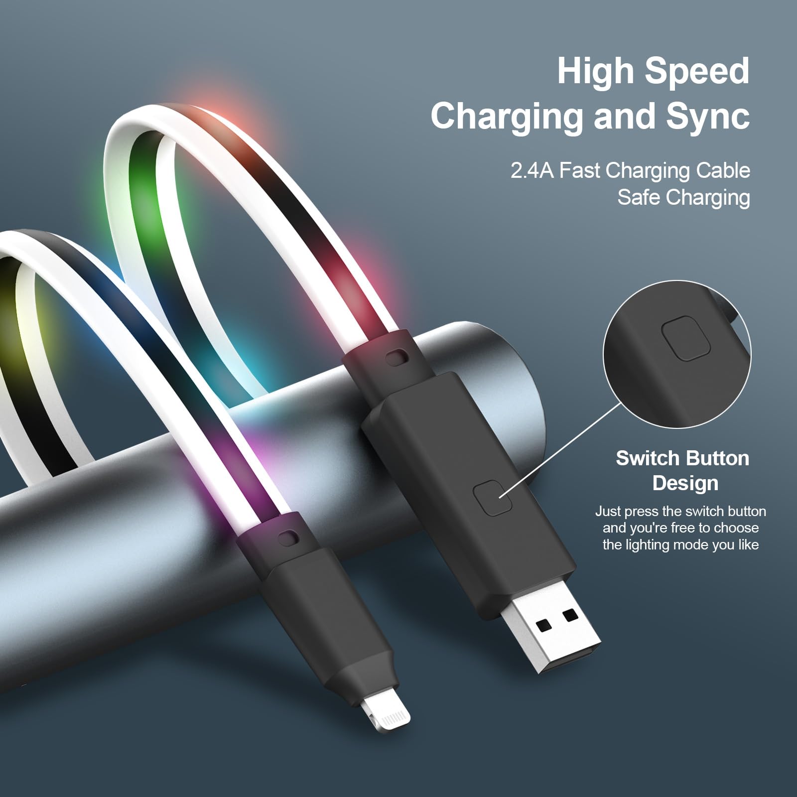 Amazon.co.jp: Gantok iPhone充電器 急速充電 LED Apple MFi認証