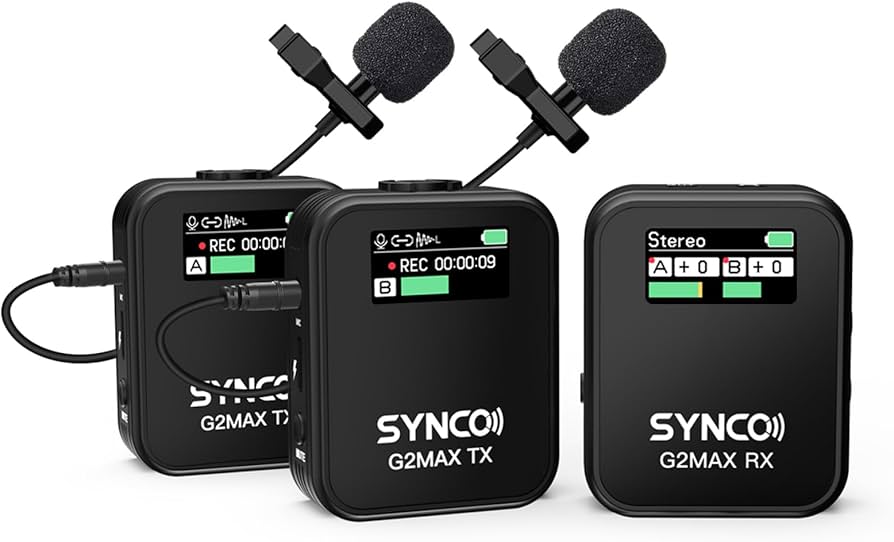 Amazon.com: SYNCO Wireless Lavalier Microphone, G2(A2) MAX 2.4G