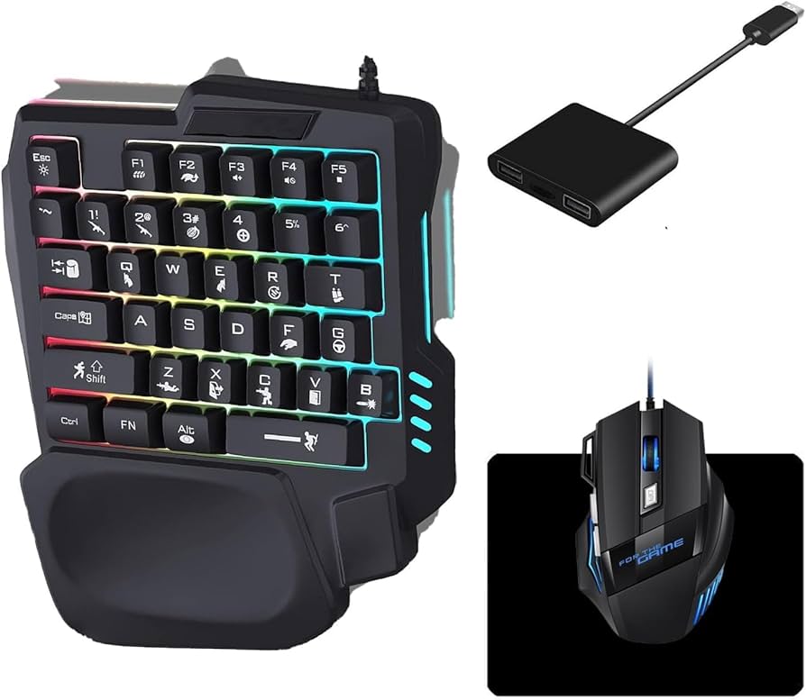 Amazon.co.jp: 片手キーボード マウス コンバーター セット switch対応