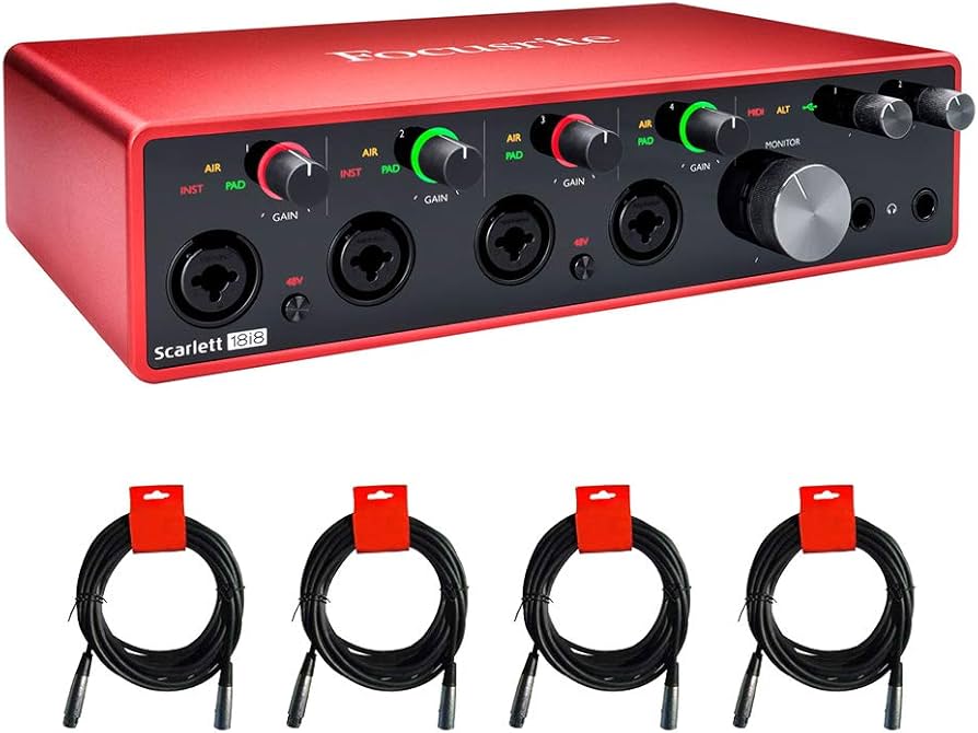Amazon.com: Focusrite Scarlett 18i8 USB Audio Interface (3rd Gen
