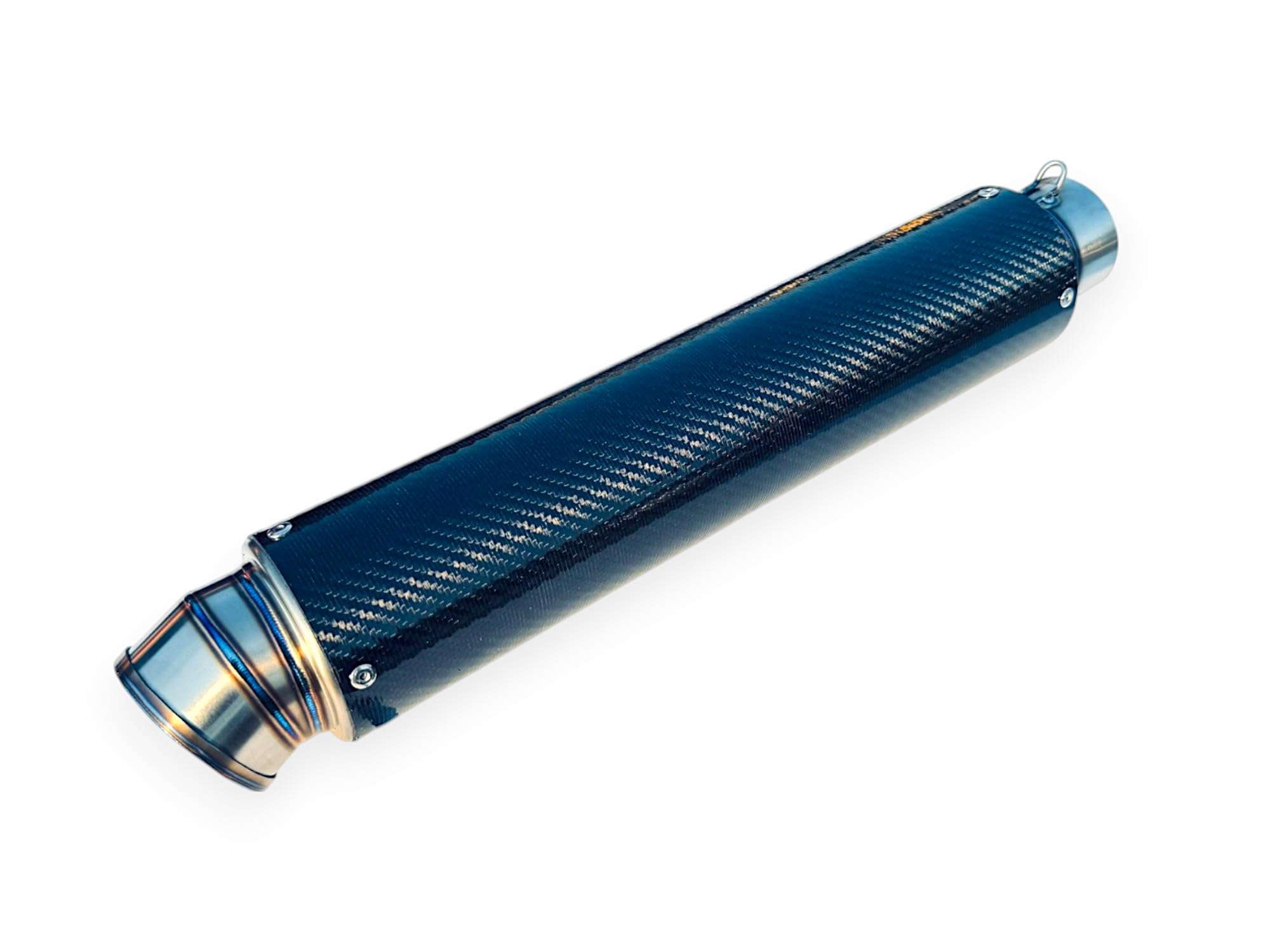 Amazon | 汎用! 60.5MM チタン カーボン TI CARBON サイレンサー