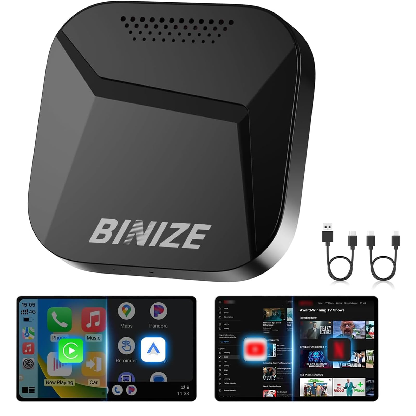 Amazon.com: Binize Carplay Ai Box Android 13 Compatible with