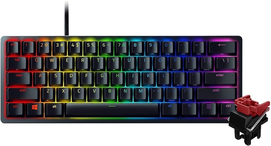 Amazon.co.jp: Razer Huntsman Mini 小型 ゲーミングキーボード