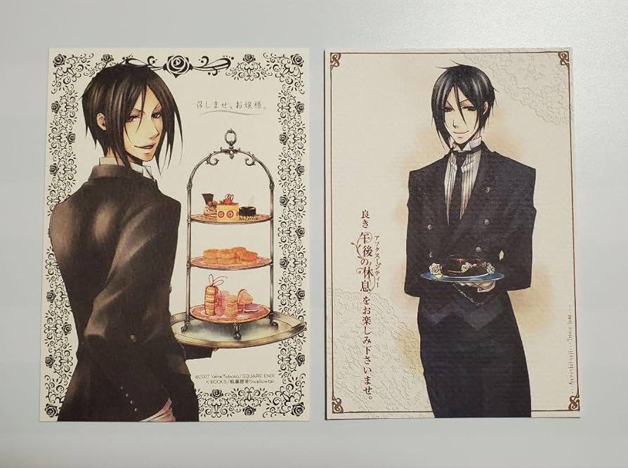 Amazon.co.jp: 10まで黒執事 ポストカード ① 執事喫茶 スワロウテイル