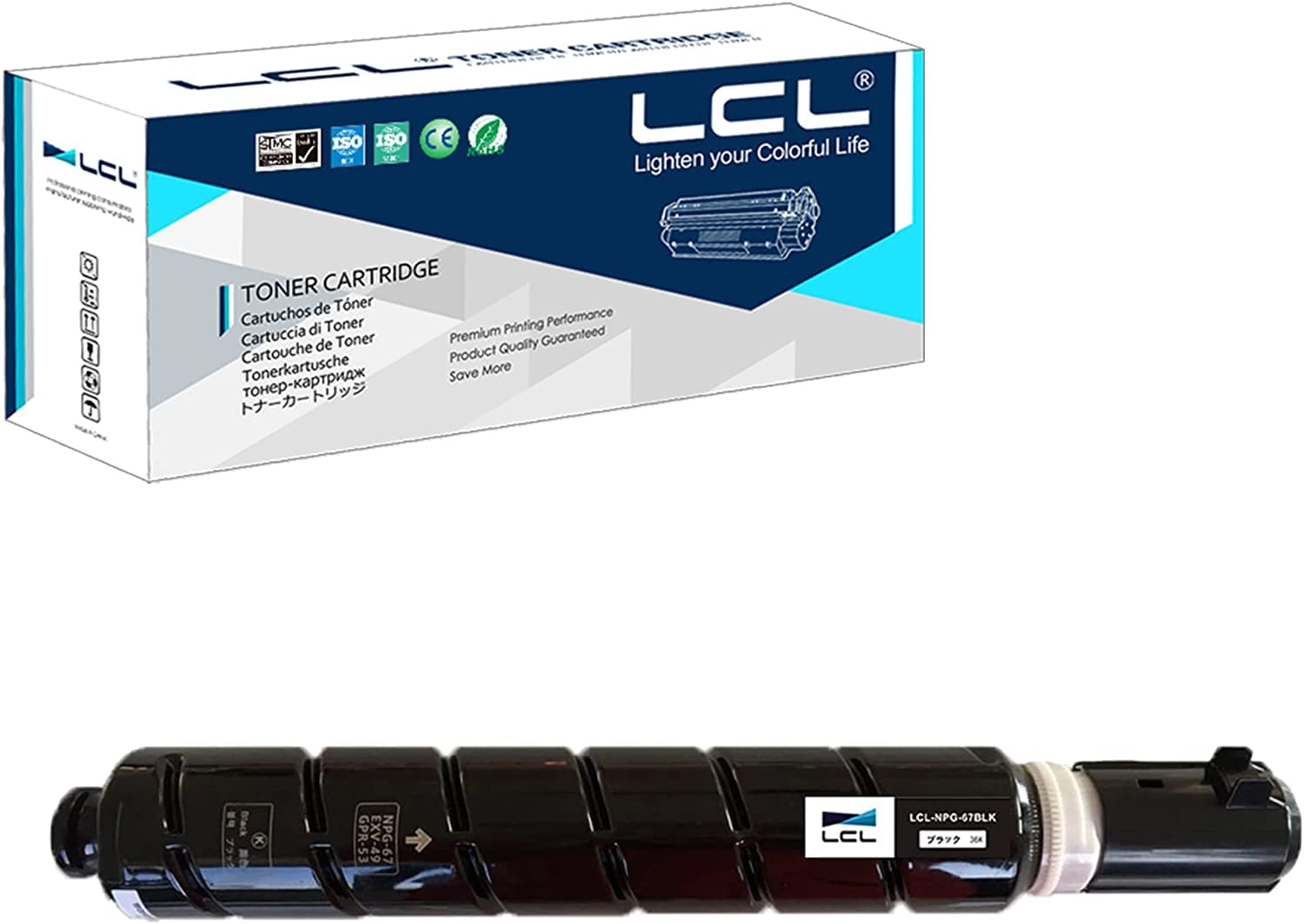 Amazon.co.jp: LCL CANON用 キャノン用 NPG-67 NPG-67BLK (1パック