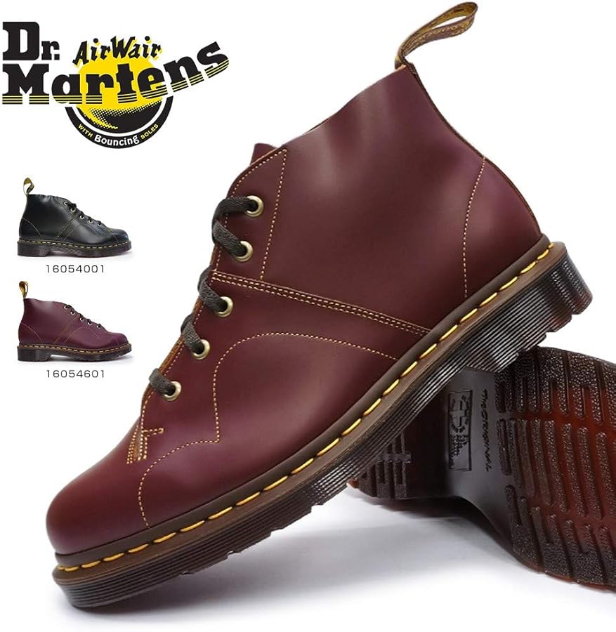 Amazon | [ドクターマーチン] CHURCH モンキー ブーツ 16054001 Black