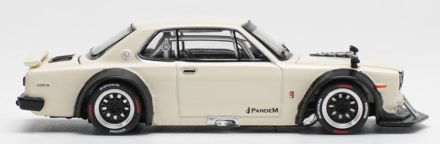 Amazon | POP RACE 1/64 SKYLINE GT-R V8 DRIFT WHITE 完成品