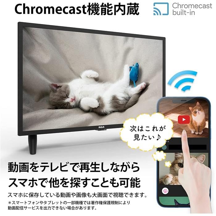 Amazon | アールシーエー 24インチ チューナーレステレビ 24V型 HD