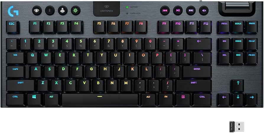 Amazon.com: Logitech G915 TKL Tenkeyless Lightspeed Wireless RGB