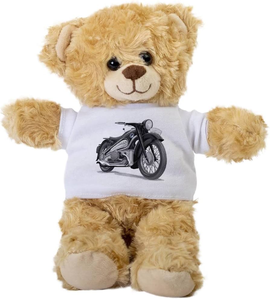 Amazon.com: SpreadPassion Vector of Motorcycle Teddy Bear, Stuffed