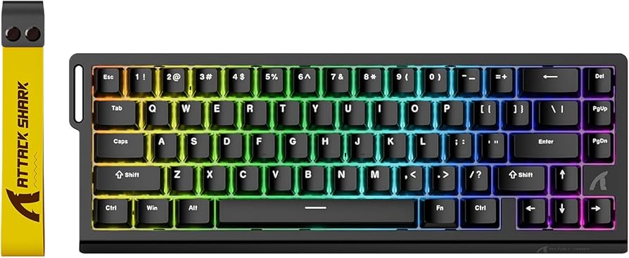 Amazon.com: ATTACK SHARK X68 HE Rapid Trigger Mechanical Gaming