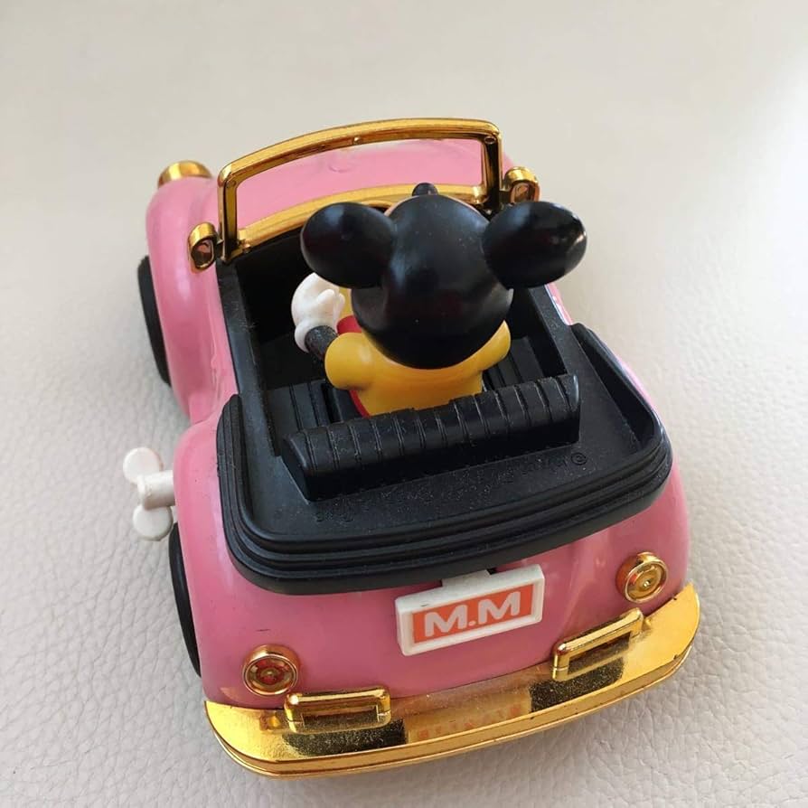 Amazon | ミッキーマウス の フォルクスワーゲン ピンク ゼンマイ