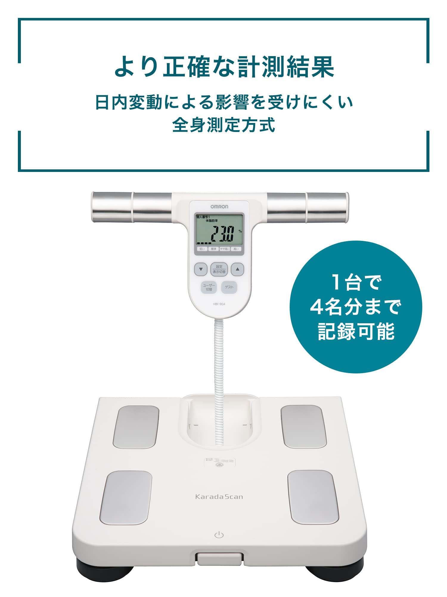 Amazon | オムロン OMRON 体重体組成計 カラダスキャン HBF-904