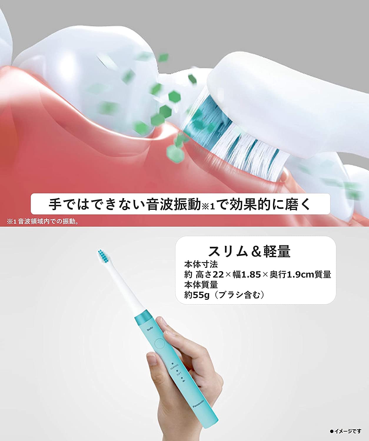 Amazon.co.jp: パナソニック 電動歯ブラシ ドルツ 白 EW-DM62-W