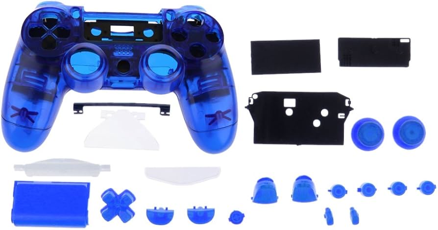 Amazon.co.jp: PS4コントローラー用クリアブルーフルシェルのmodキット