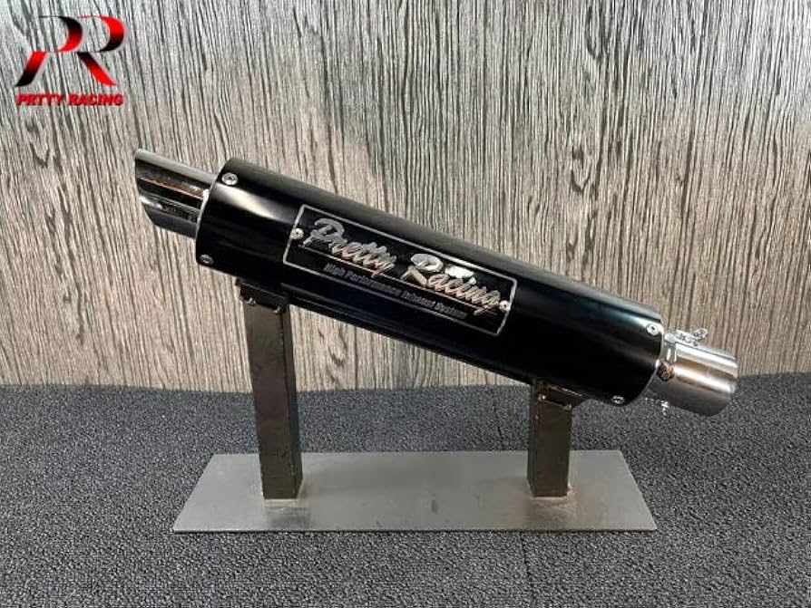 Amazon | PRETTY製 汎用 50.8π アルマイトサイレンサー タイプ3 黒