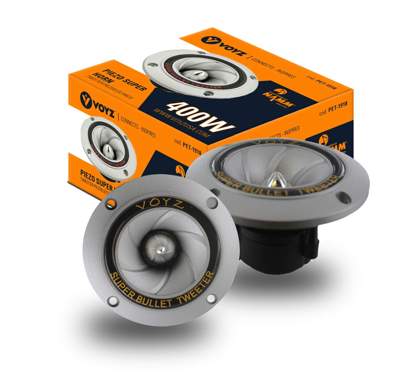 Amazon.co.jp: VOYZ 400ワット 最大パワースピーカーツイーター - 3.5